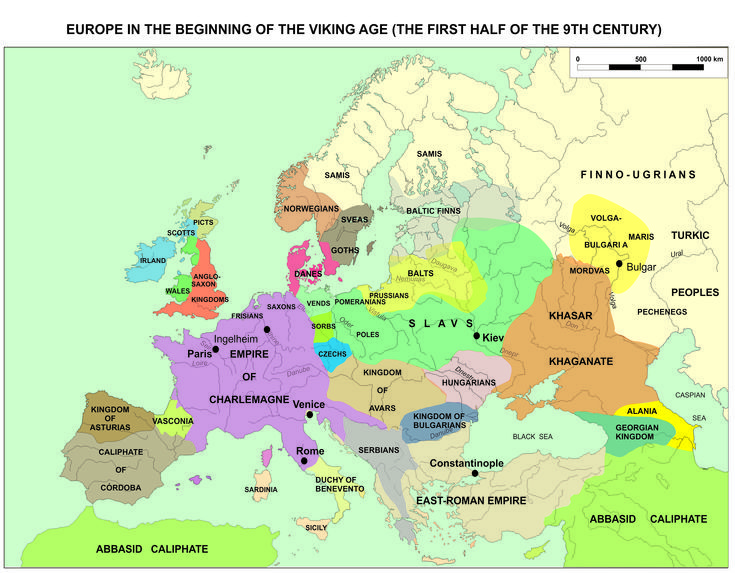 Map Of Europe In The First Half Of The 9th Century Europe Map C155e02f09fd988cd029e0a410c7ce95