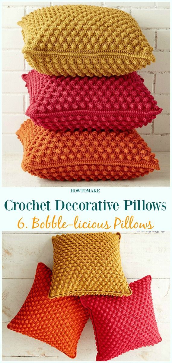Häkeln Sie dekorative Kissen Free Patterns (Pillow case, Pillow Cover)