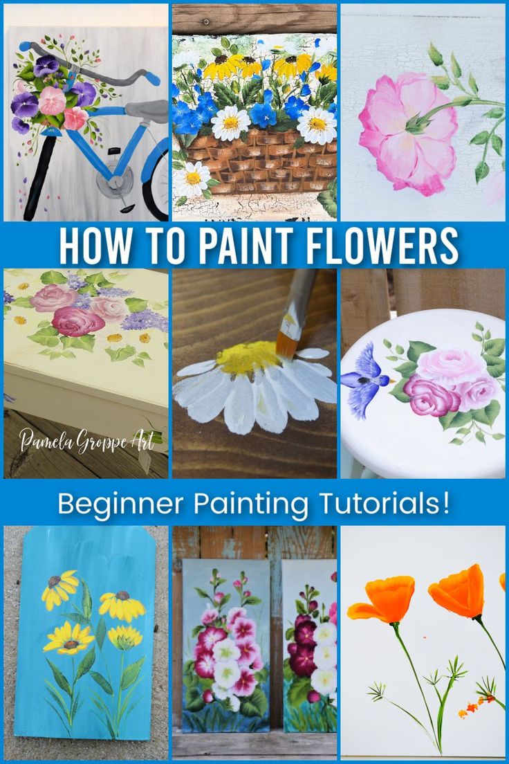 Easy Flower Paintings In 2023 Painting Flowers Tutorial Easy Flower C16f1a9d5193ec4c14cec7775cb13601