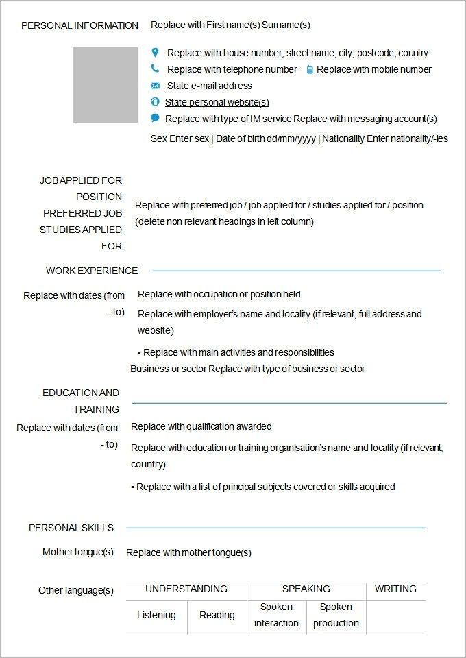 46 Blank Resume Templates Doc Pdf Free Premium Templates