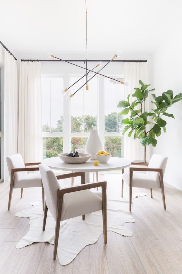 Home Tour Clean And Minimal In Virginia Divine Dining Modern Light Fixture Dining Room