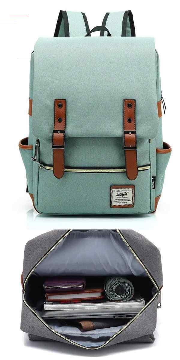 student canvas backpack