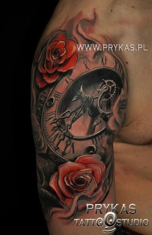 22 best rose and clock tattoo images on pinterest arm tattoos 22 best rose and clock tattoo images on pinterest arm tattoos