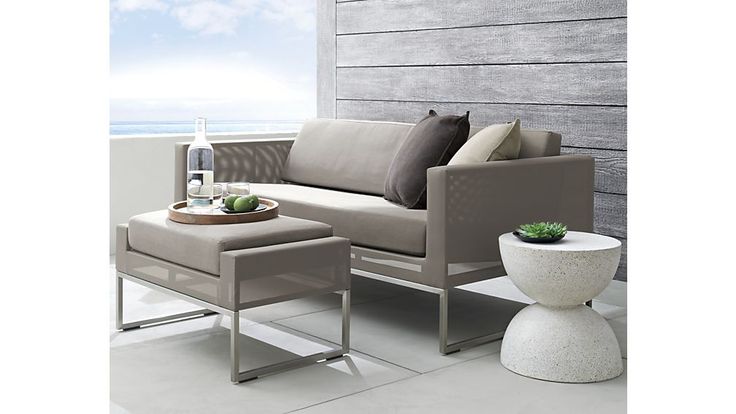 Dune Taupe Outdoor Patio Sofa With Sunbrella Cushions Reviews Crate And Barrel Dune Taupe Outdoor Patio Sofa With, Crate And Barrel Dune Outdoor Furniture Reviews
