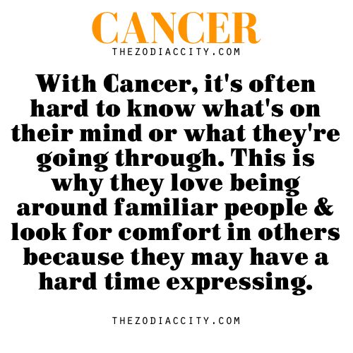 Dating a cancerian man