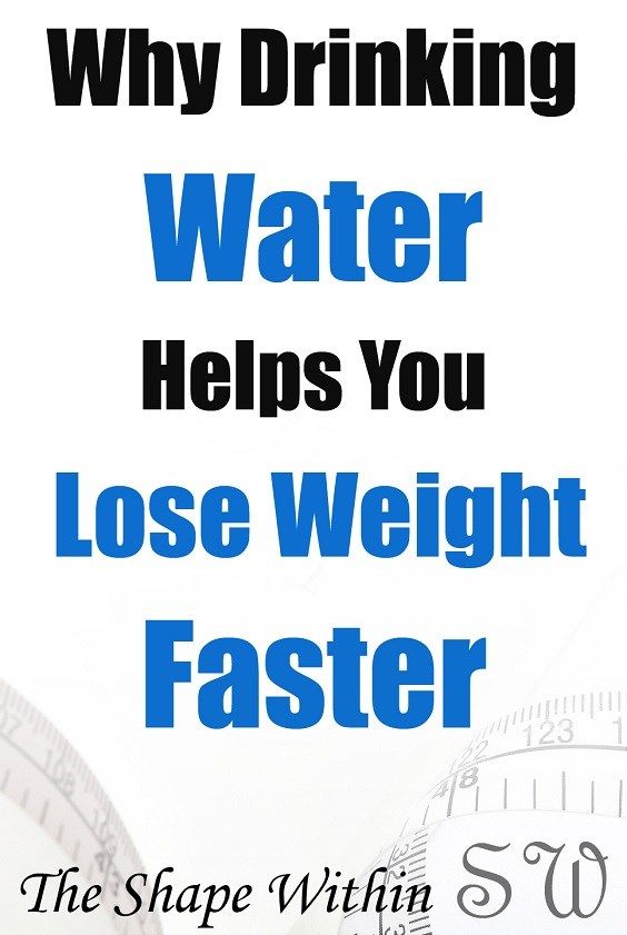 Drinking water helps burn fat