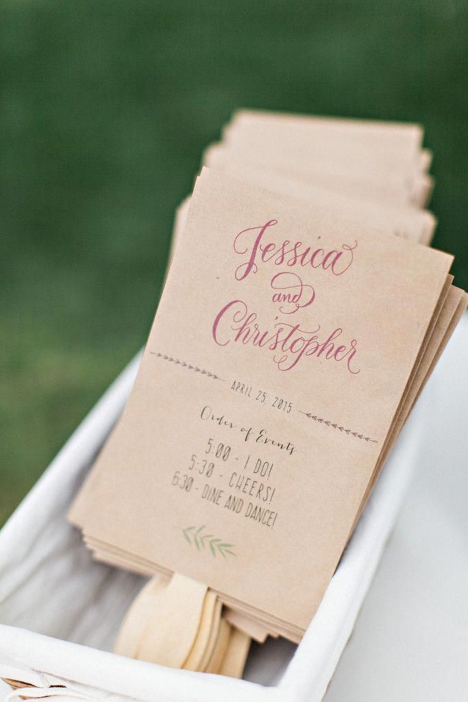 diy wedding program fans tips how to and some fun information to