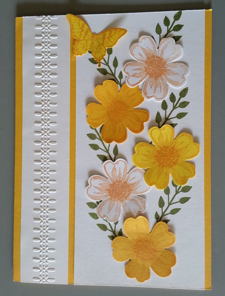 these 2 cards were created using stampin' up's flower shop