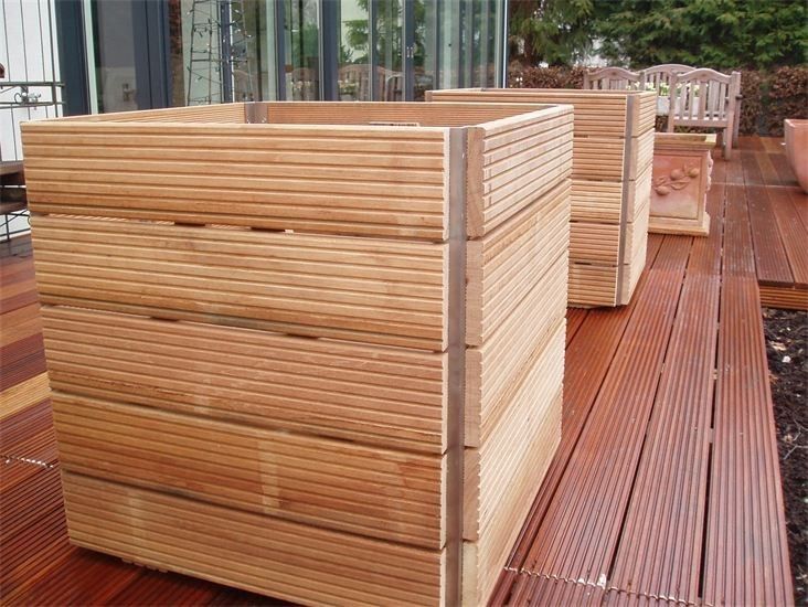 Balkon Sichtschutz aus Holz 50 Ideen für
