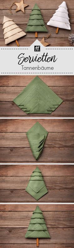 DIY-Weihnachtsdeko: Tolle Weihnachtsdeko für die Weihnachtstafel - Servietten...