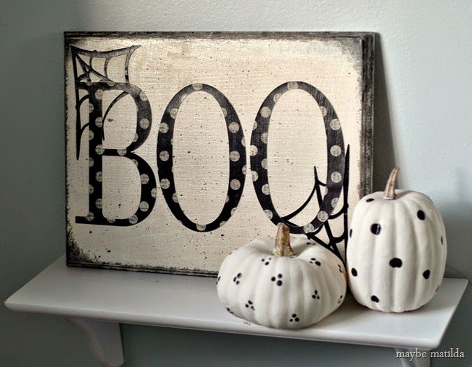 maybe matilda 10 minute boo sign my fall decorating silhouette