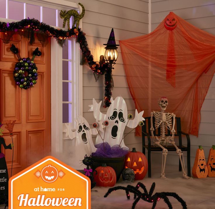 include these boo tiful haunted halloween friends to your outdoor dcor to add some festive
