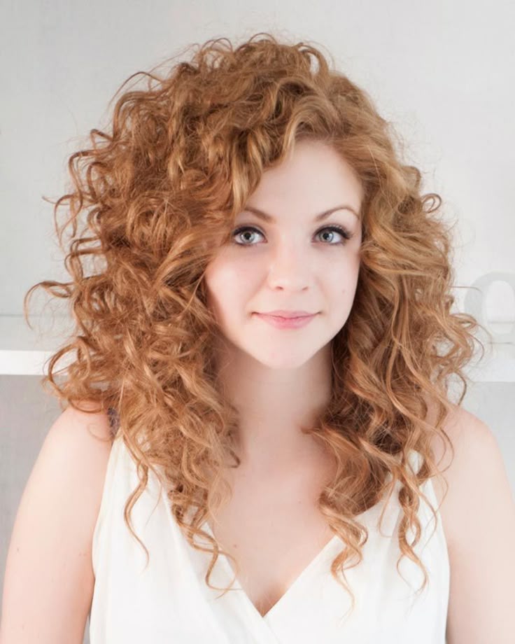Blonde messy shared curly