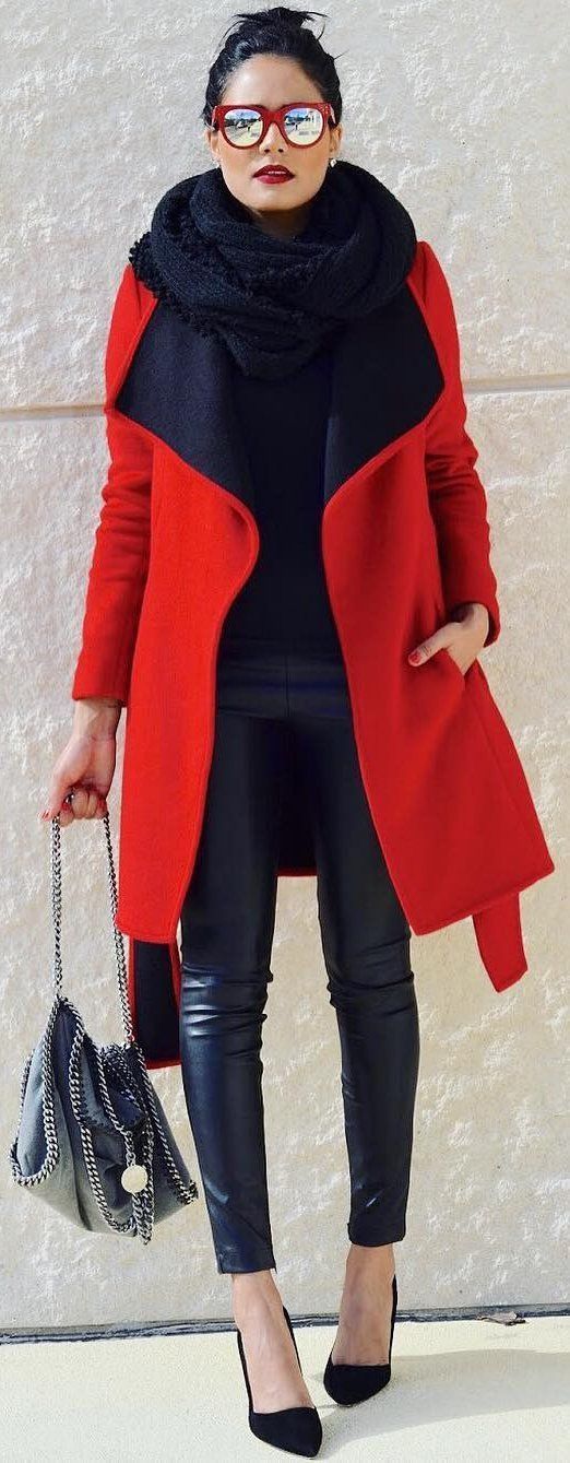 Come indossare e abbinare un piumino rosso (15 outfit ...