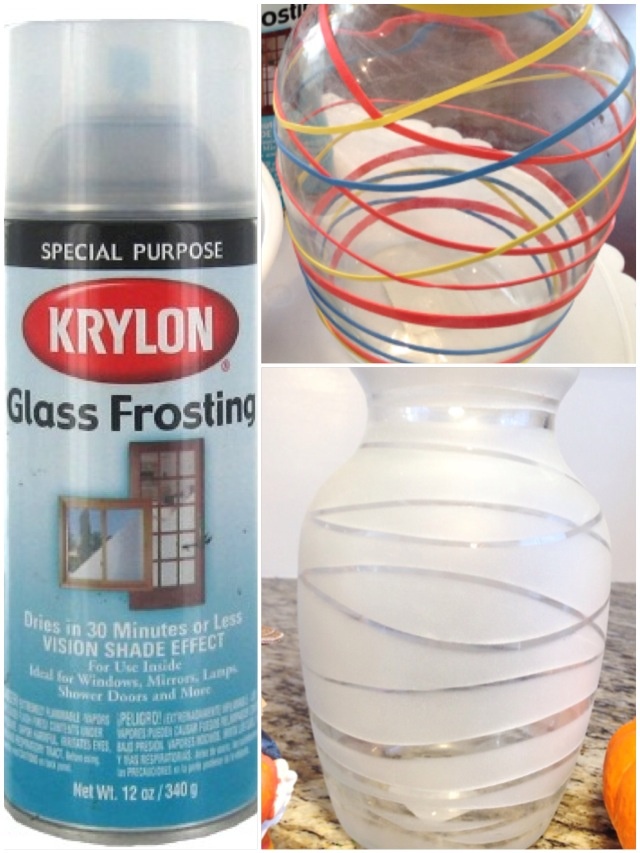 Beautiful Frosted Glass Spray Paint Ideas Part - 14: Use Glass Frosting By Krylon To Give Any Glass Vase Or Mirror A Nice Frosted Look