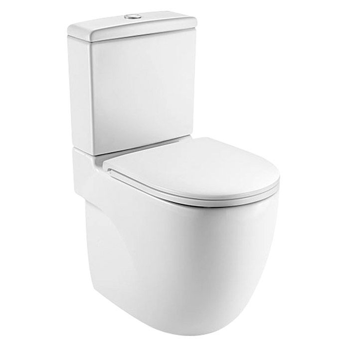 Roca Teras Pack De Wc Caída Amortiguada Salida Wc Horizontal Blanco Inodoro Aseo Diseño Moderno
