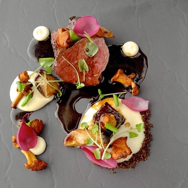 Beef Cauliflower Chanterelle And Onion By Drleiknes Theartofplating Catering Food Food Plating Food