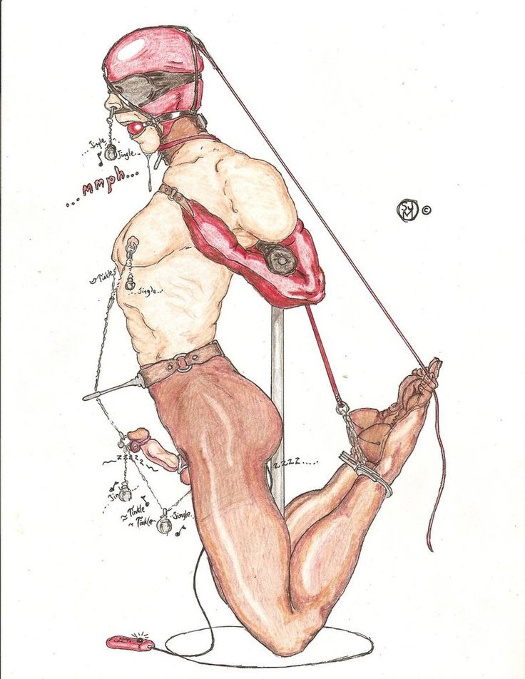 Male self bondage.