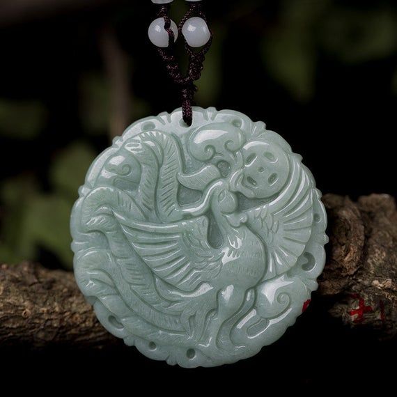 Jade Dragon Phoenix Pendants A Pair Couple Emerald Amulet In 2020 Pendant Jewelry - Jade Dragon Phoenix Pendant Meaning Jade Dragon Phoenix Pendants A Pair Couple Emerald Amulet In 2020 Pendant Jewelry - Jade Dragon Phoenix Pendant Meaning