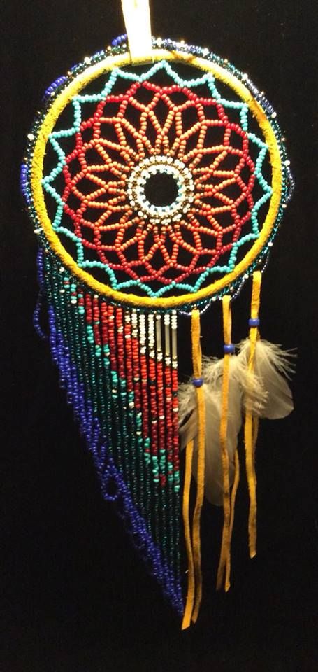 Multi Beaded Moose Skin On A Metal Round Dream Catcher By Beauteous Alaskan Dream Catcher Multi Beaded Moose Skin On A Metal Round Dream Catcher By Beauteous Alaskan Dream Catcher