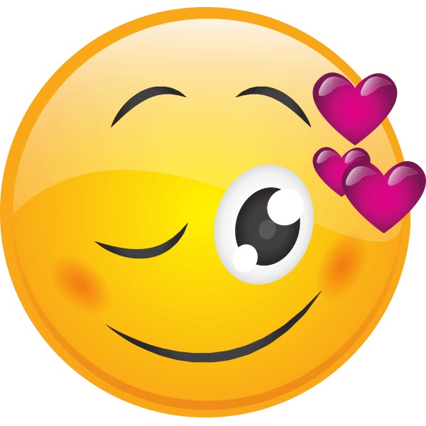 Emoticon flirten
