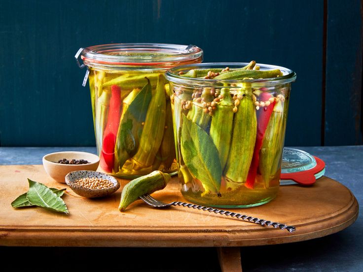 BourbonBrined Pickled Peppered Okra Recipe Pickled BourbonBrined Pickled Peppered Okra Recipe Pickled