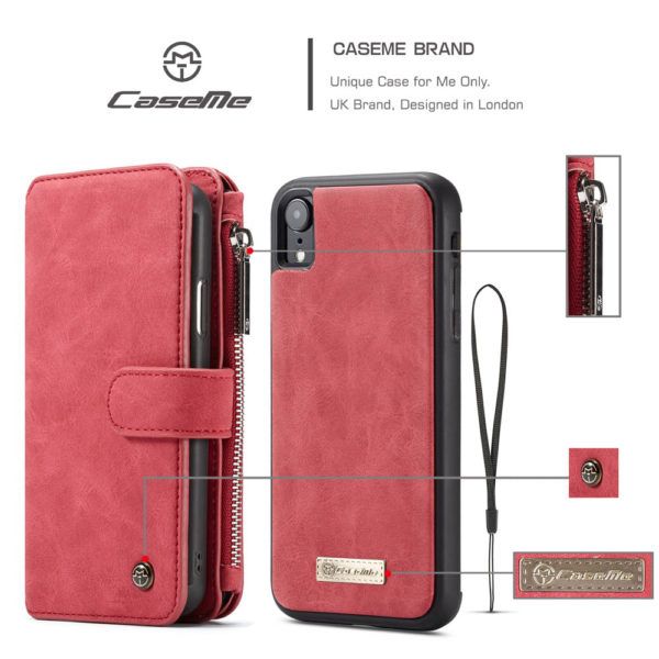 Caseme Iphone Xr Zipper Wallet Flip Folio Case Magnetic Detachable 2 In 1 Back Cover Functional Wallets - Leather Case Iphone Xr Uk Caseme Iphone Xr Zipper Wallet Flip Folio Case Magnetic Detachable 2 In 1 Back Cover Functional Wallets - Leather Case Iphone Xr Uk