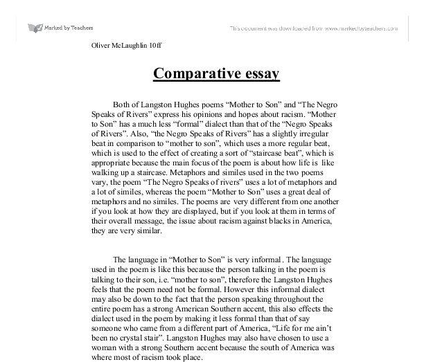 Comparative analysis master thesis