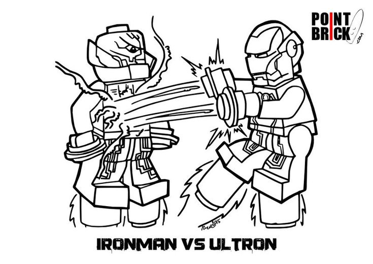 Ironman Vs Ultron Lego Avengers Coloring Pages Avengers coloring