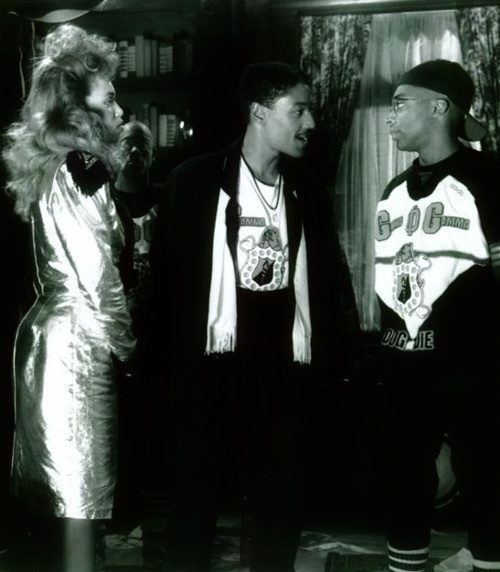 Tisha Campbell, Giancarlo Esposito & Spike Lee in "School Daze