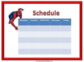 printable class schedule