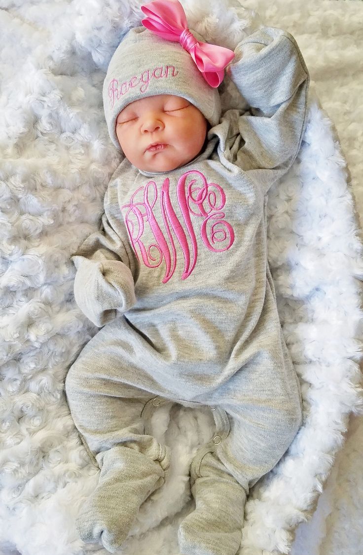 Baby Girl Footed Sleeper Baby Girl Take Home Outfit Bebé Recién Nacido Personaliz Ropa Para Niño Recién Nacido Regalos De Niña Bebé Ropa De Bebe Recien Nacido