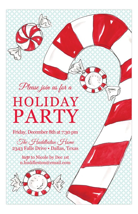christmas tea invitation
