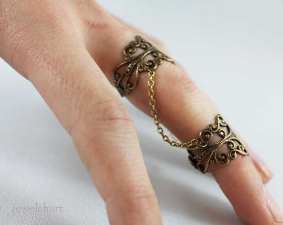 Resultado de imagen para doble falange rings