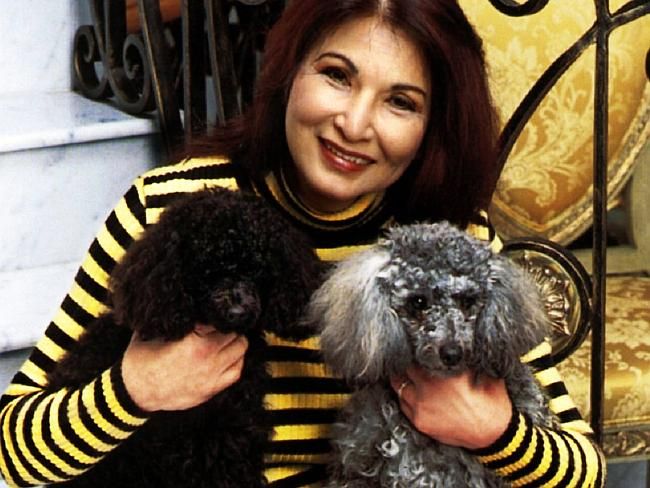 Socialite Rose Porteous With Her Poodles Dennis And Lulu Picture
