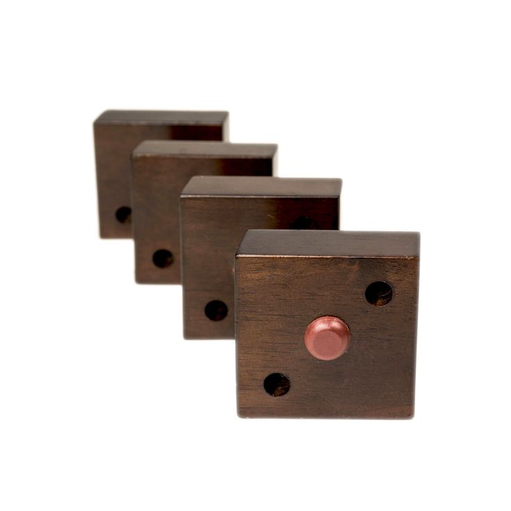 MJL Furniture Designs Small 1 8 Inch Tall Square Wooden Feet MJL Furniture Designs Small 1 8 Inch Tall Square Wooden Feet