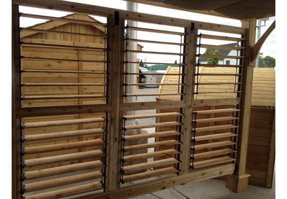 Found on Bing from flexfence.com | Louvered pergola, Pergola canopy
