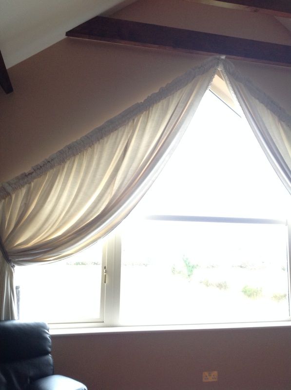 9 Best Curtain Ideas Images On Pinterest Blinds Shades And Window Curtains On Awkward Triangular Window