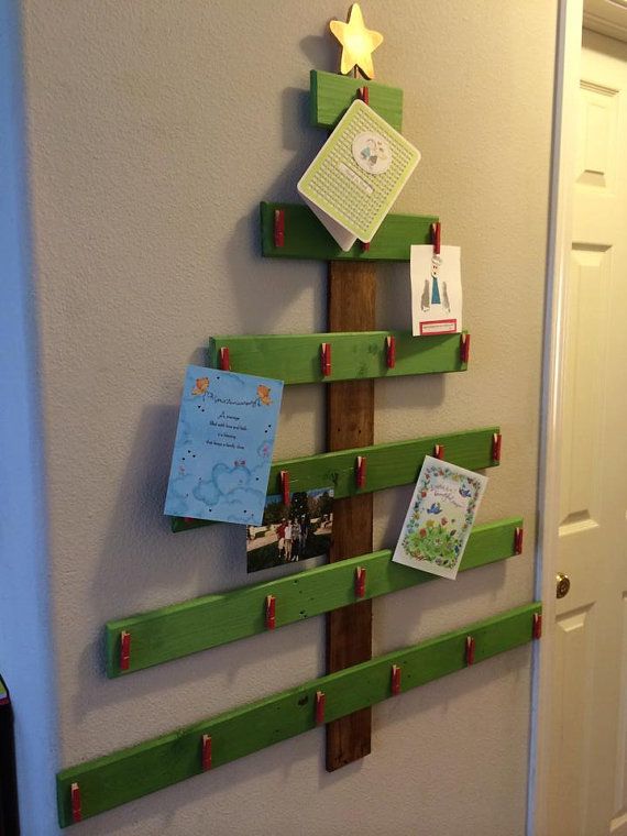 wooden christmas tree card holder by mysquarewoodworking wooden christmas tree card holder