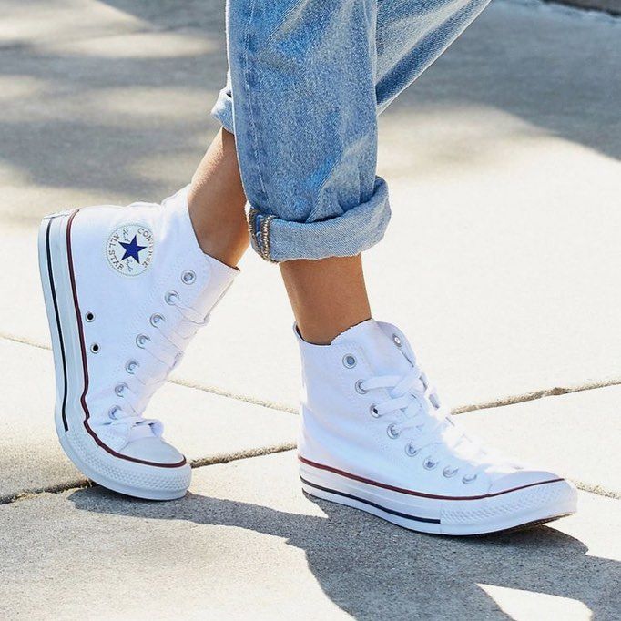 converse bianche strappate 70