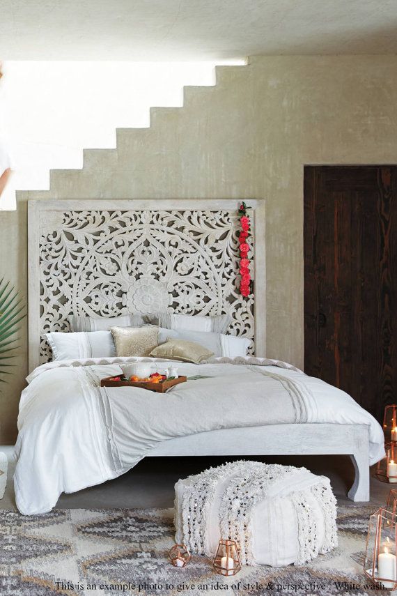 White Bed Headboard Teak Wooden Wall Carving By Siamsawadee White Bed Headboard Teak Wooden Wall Carving By Siamsawadee Гостиная Pinterest Bedroom Home And
