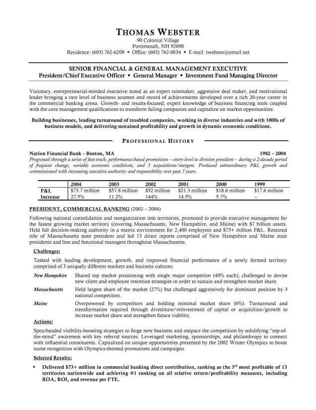 finance manager bank resume samples