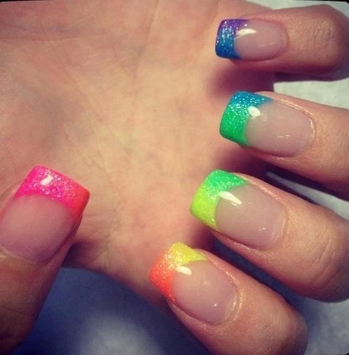 Color Block French Tip Nails Naιlѕ In 2018 Color Block French Tip Nails Naιlѕ In 2018 Pinterest Nail Art And Designs