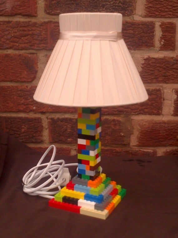 Lego Brick Bedside Table Lamp Stand In 2020 Lamps Lego Brick Bedside Table Lamp Stand, Lego Bedside Table Lamp