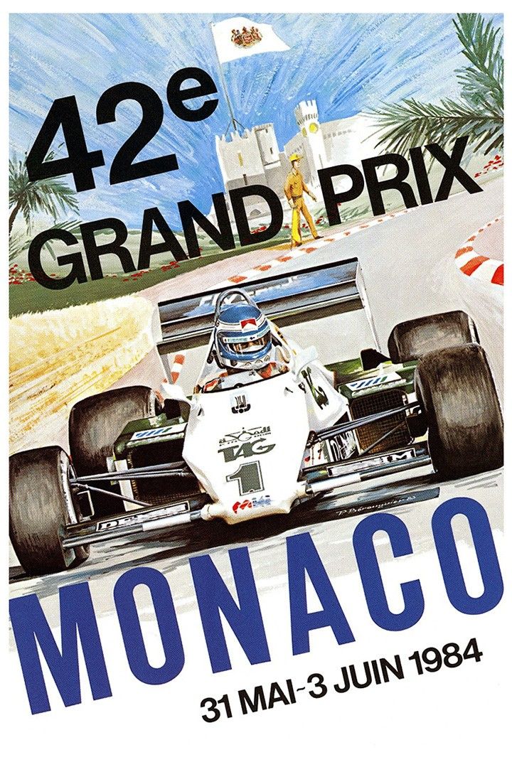 AV91 Vintage 1963 Monaco Grand Prix Motor Racing Poster Art Re-Print A1/A2/A3 AV91 Vintage 1963 Monaco Grand Prix Motor Racing Poster Art Re-Print A1/A2/A3