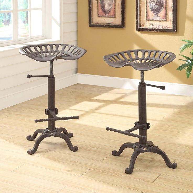 Cody Adjustable Farmhouse Tractor Seat Bar Stool Cody Adjustable Farmhouse Tractor Seat Bar Stool