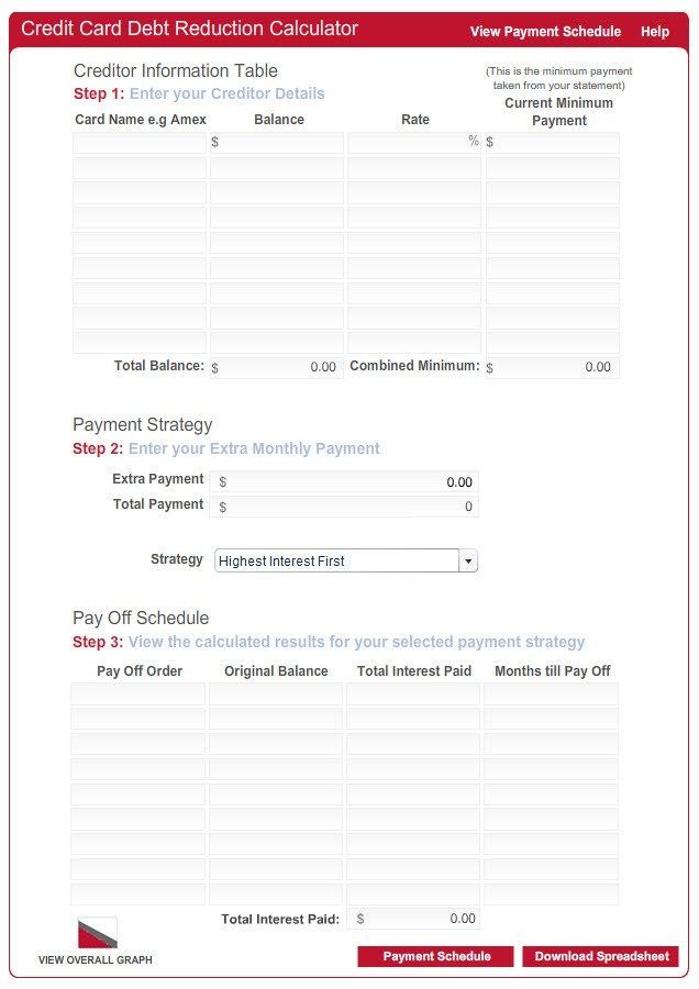 quick tips for demolishing your credit card debt credit card amortization schedule calculator