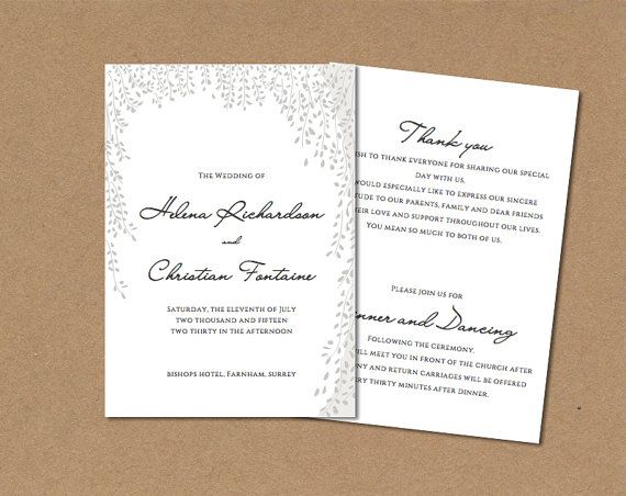 Best 25+ Order of service template ideas on Pinterest Wedding - printable program templates Best 25+ Order of service template ideas on Pinterest Wedding - printable program templates