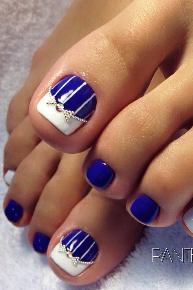 Toe Nail Designs On Blue Polish Toe Nail Designs On Blue Polish