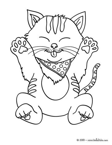 cat color pages printable there are many free cute kitten coloring page